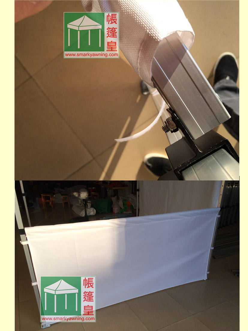 折叠帐篷横杆安装流程: